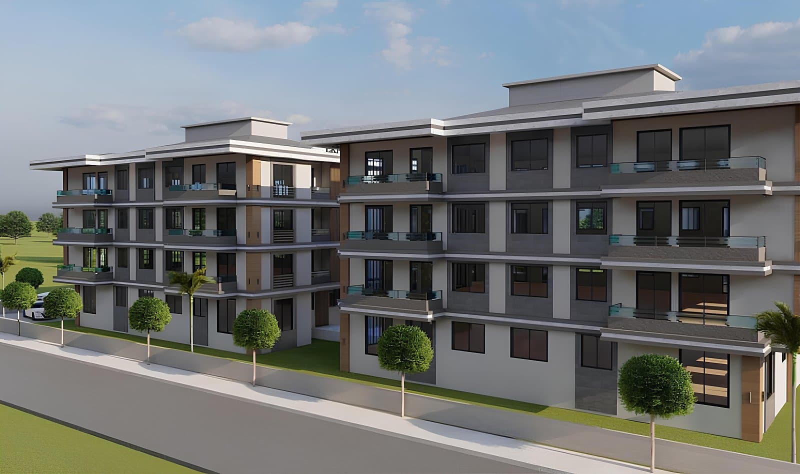 Well Equipped Flats in a Complex in Yalova