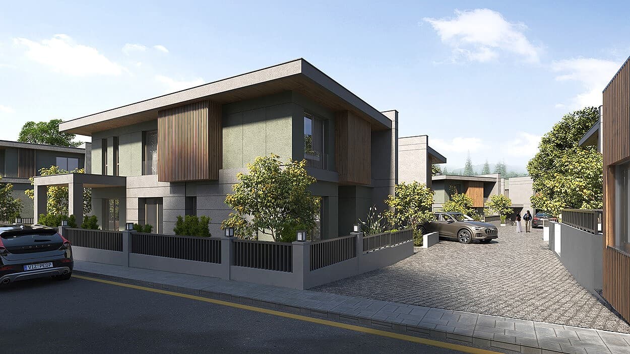 منازل أنيقة ضمن مجمّع سكني في بورصة نيلوفر أوزلوجه